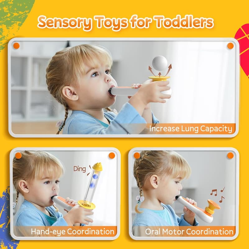 Montessori 3-in-1 Sensory Toy for Toddlers - Learning Gift