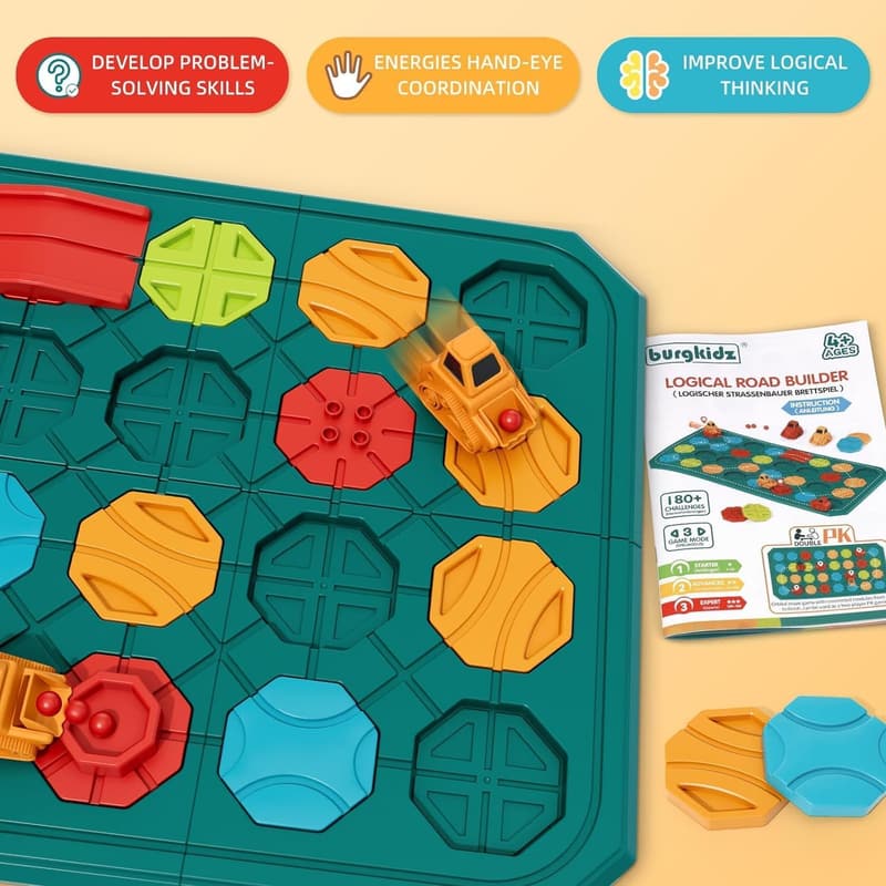 Educational STEM Board Game Set for Kids Ages 3-8