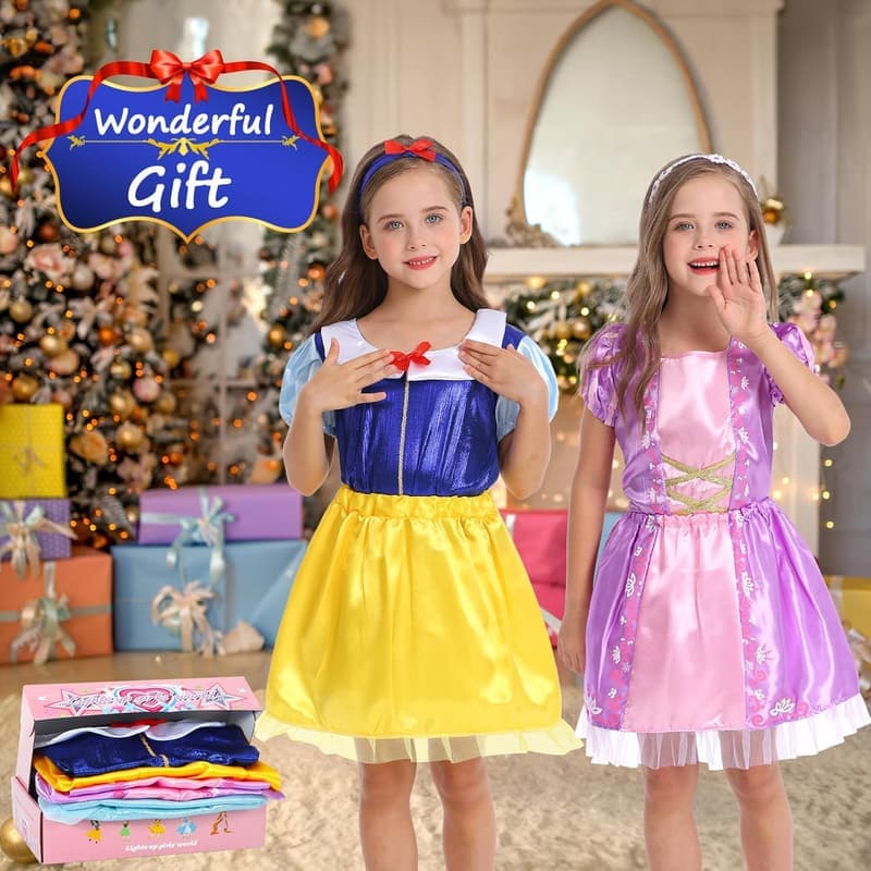 Princess Dress-Up Costume Set for Toddler Girls