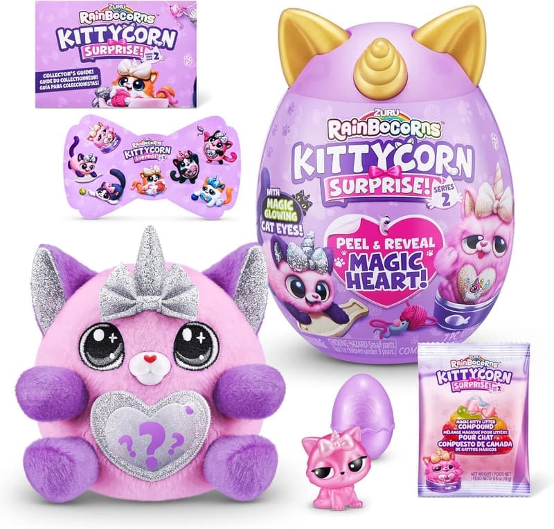 Rainbow Kittycorn Plush Surprise Egg - Collectible for Ages 3+