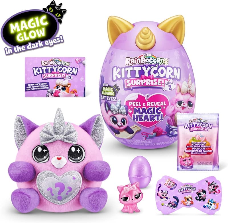 Rainbow Kittycorn Plush Surprise Egg - Collectible for Ages 3+