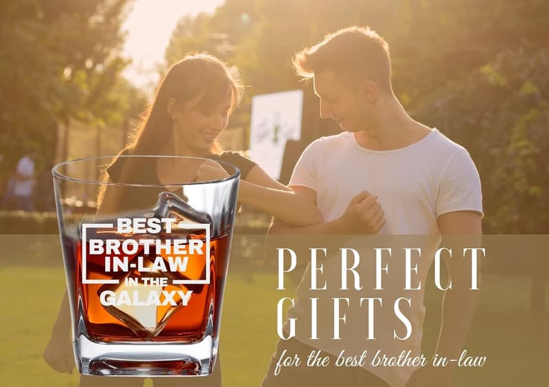 Best Brother-in-Law Whiskey Glass - Funny Gift for Him