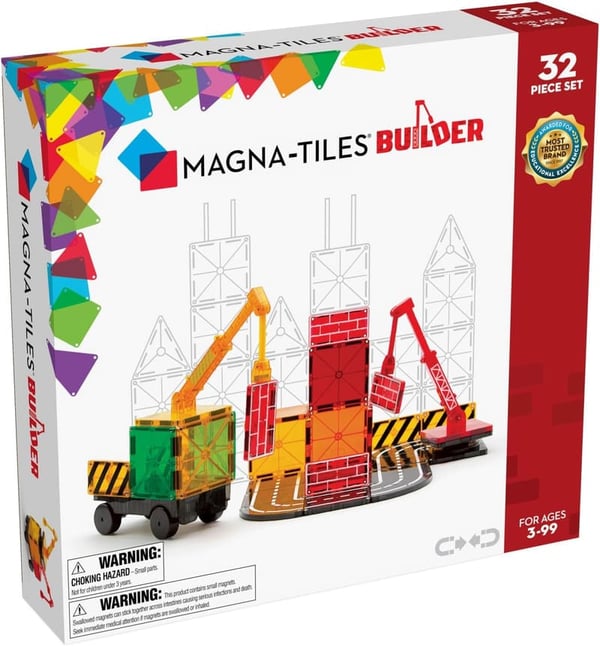 Magna-Tiles 32-Piece Magnetic Building Set
