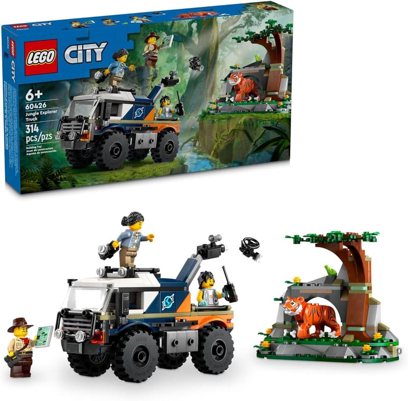 Jungle Explorer Off-Road Truck Building Set for Kids