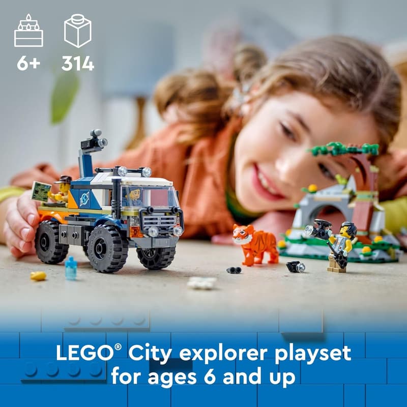 Jungle Explorer Off-Road Truck Building Set for Kids