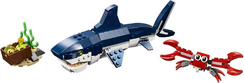 LEGO Creator 3-in-1 Deep Sea Creatures Set for Kids 7+