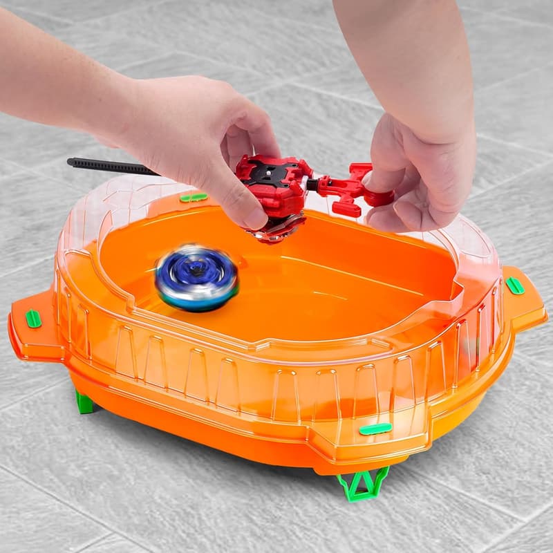 Battling Top Toy Set with 6 Tops, 2 Launchers & Stadium
