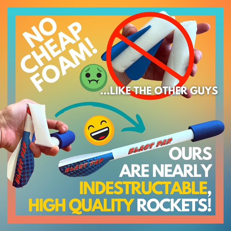 Highest Flying Blast Pad Rocket Launcher for Kids Ages 6+