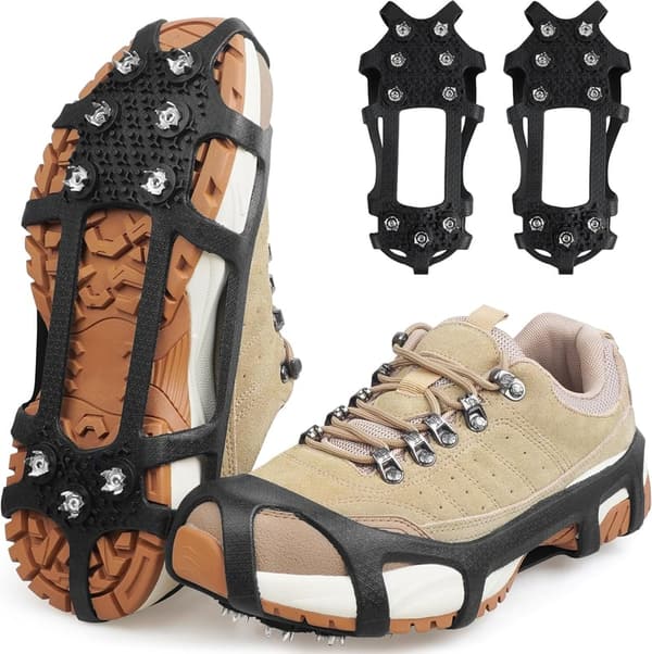Ice Snow Traction Cleats for Shoes - 9-Point Non-Slip Grippers