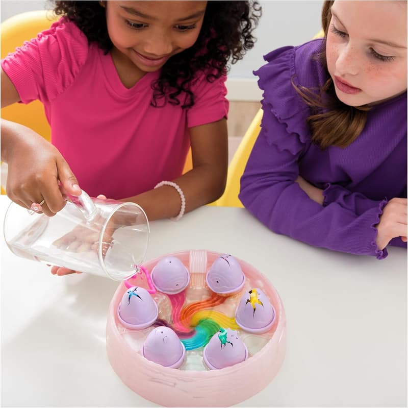 Hatchimals Alive Rainbow Hatchery Playset with 6 Color Reveal Eggs
