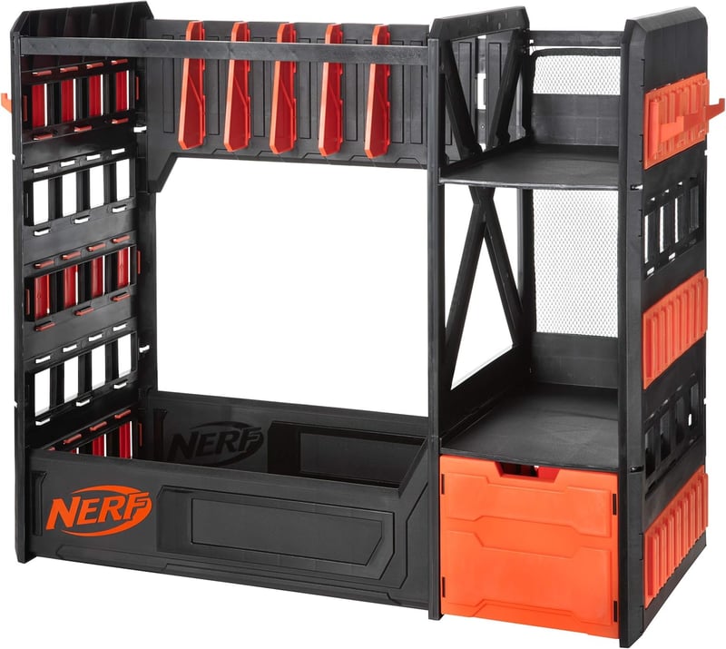 Nerf Blaster Storage Rack for 6 Blasters with Accessories