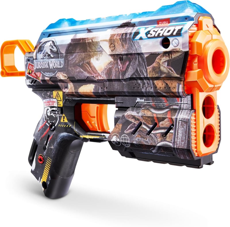 Jurassic World X-Shot Flux Blaster Skins - 2 Pack with 16 Darts