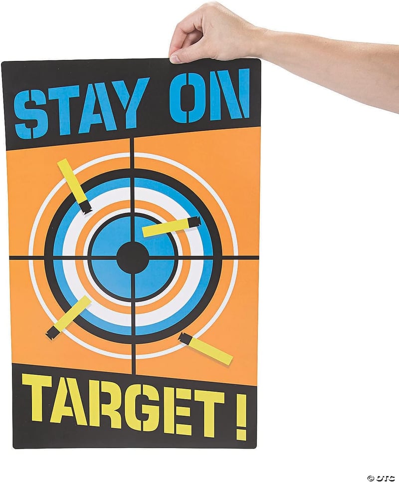 Birthday Party Dart Gun Battle Wall Posters - 6 Pack