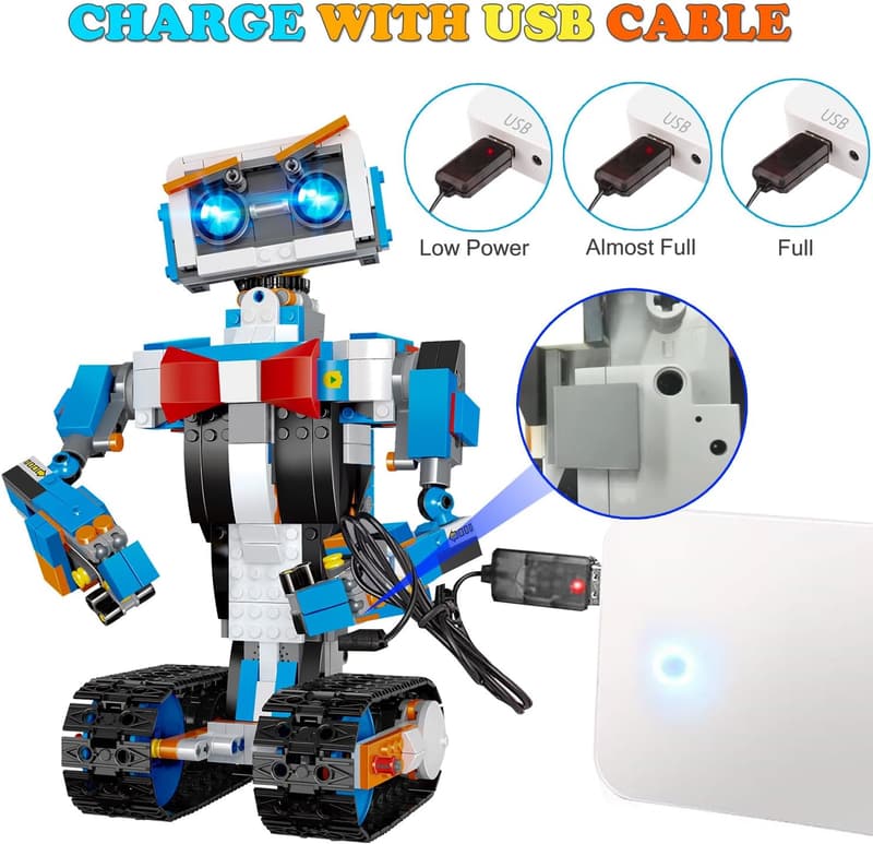 STEM Robot Building Kit for Kids Ages 8-12 - 635 Pieces