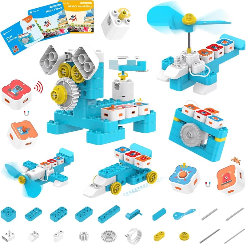 STEM Coding Toy for Kids 3-6 - Magnetic Robot with Guides