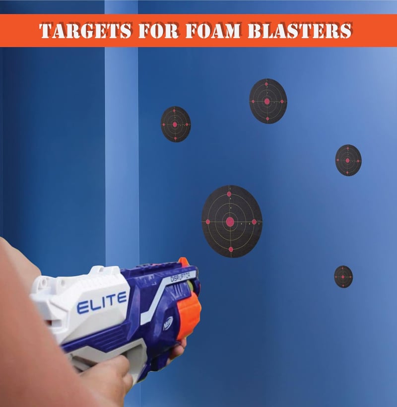 Nerf Gun Shooting Target Wall Decals for Indoor Practice