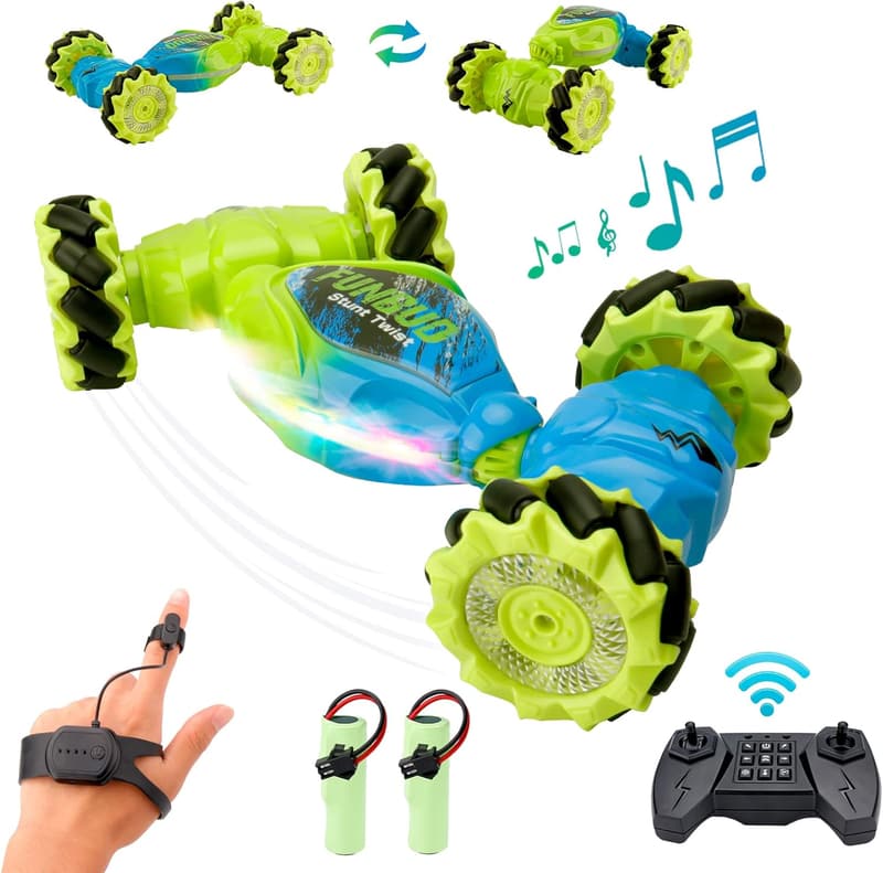 Gesture-Sensing RC Stunt Car - Cool Gift for Boys Ages 6-12