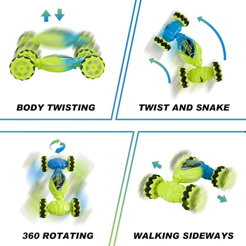 Gesture-Sensing RC Stunt Car - Cool Gift for Boys Ages 6-12