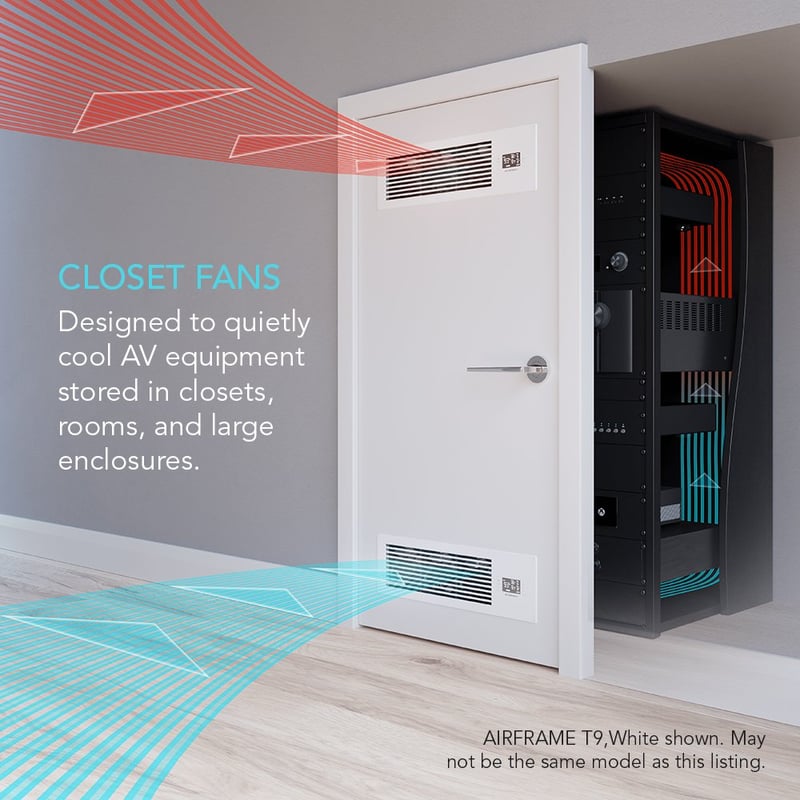 High-Airflow Cooling Fan System for AV Equipment Rooms