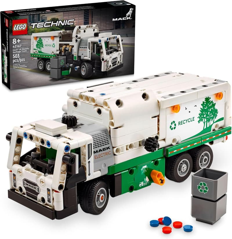 LEGO Technic Mack LR Electric Garbage Truck Toy for Kids 8+