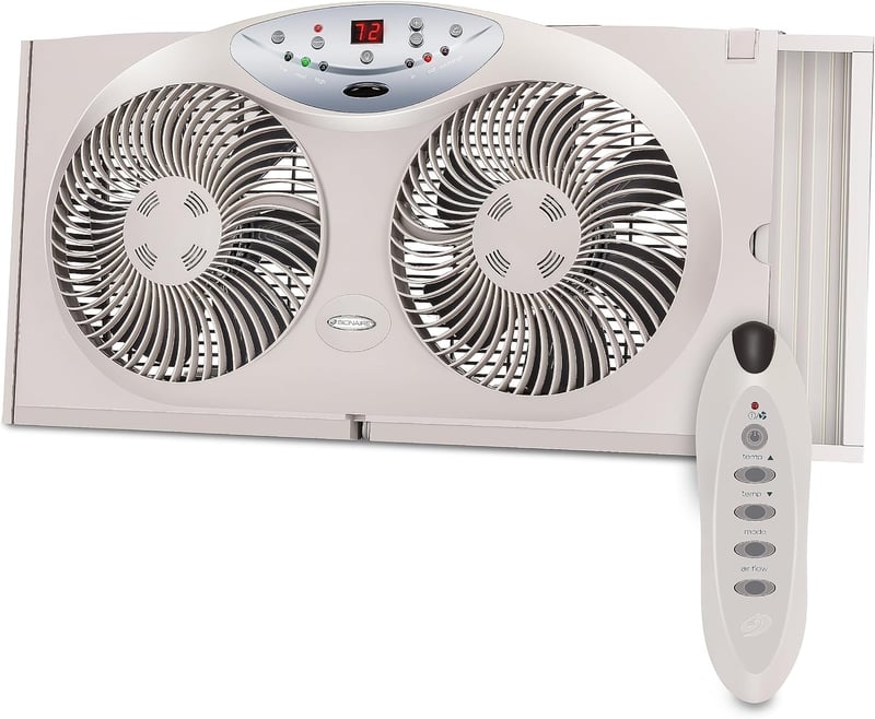 Bionaire Thin Window Fan with Manual Controls