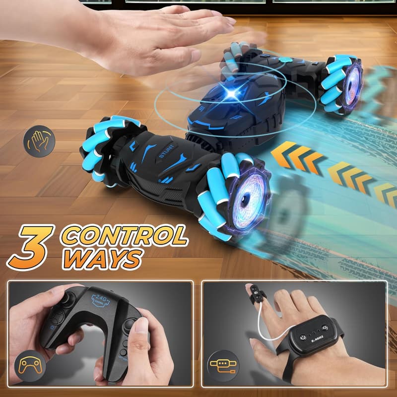 Gesture Sensing Remote Control Stunt Car for Boys 6-12