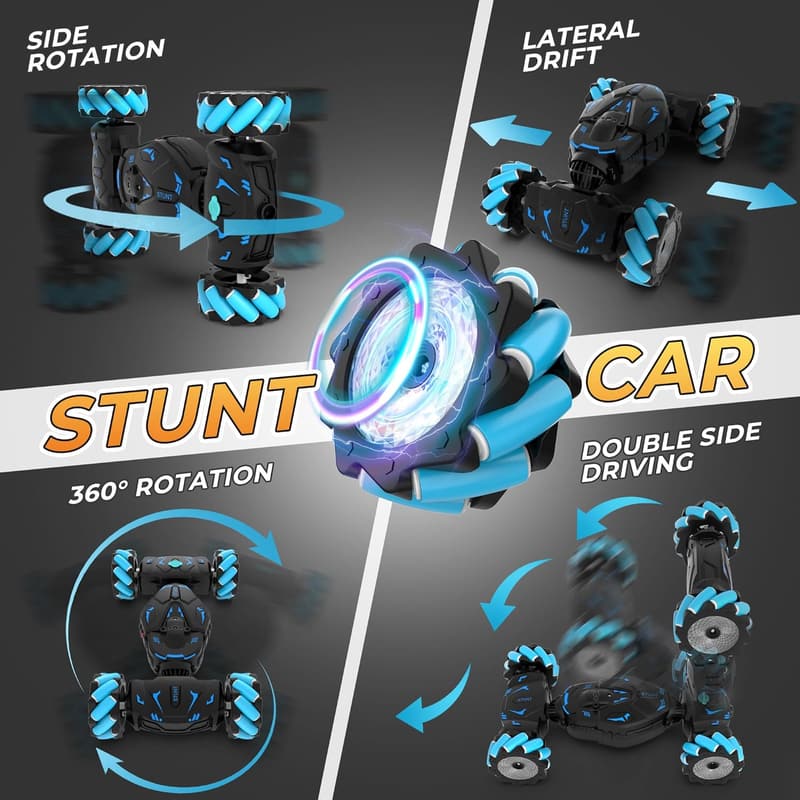 Gesture Sensing Remote Control Stunt Car for Boys 6-12