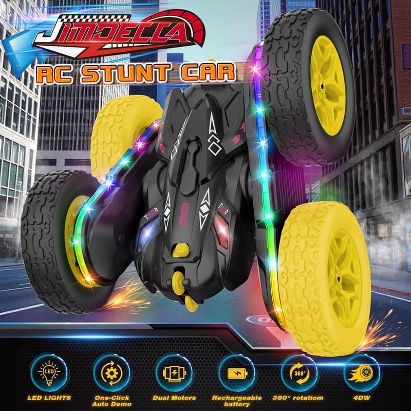 360° Double-Sided Remote Control Stunt Car for Kids