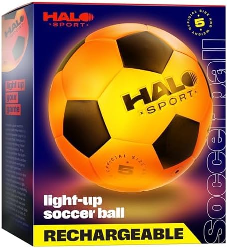 Glow-in-the-Dark Soccer Ball - Rechargeable Outdoor Toy for Kids