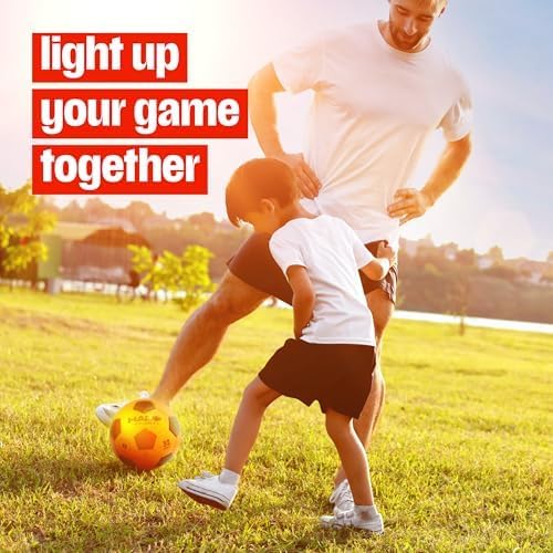 Glow-in-the-Dark Soccer Ball - Rechargeable Outdoor Toy for Kids