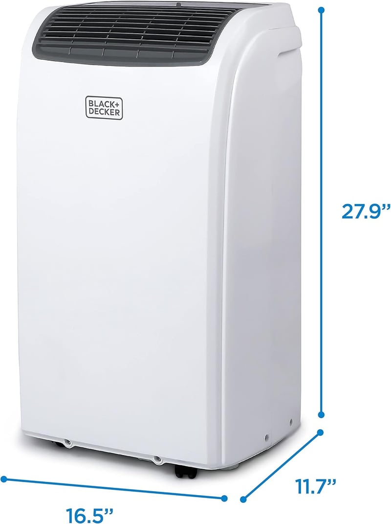 BLACK+DECKER 8,000 BTU Portable Air Conditioner with Remote