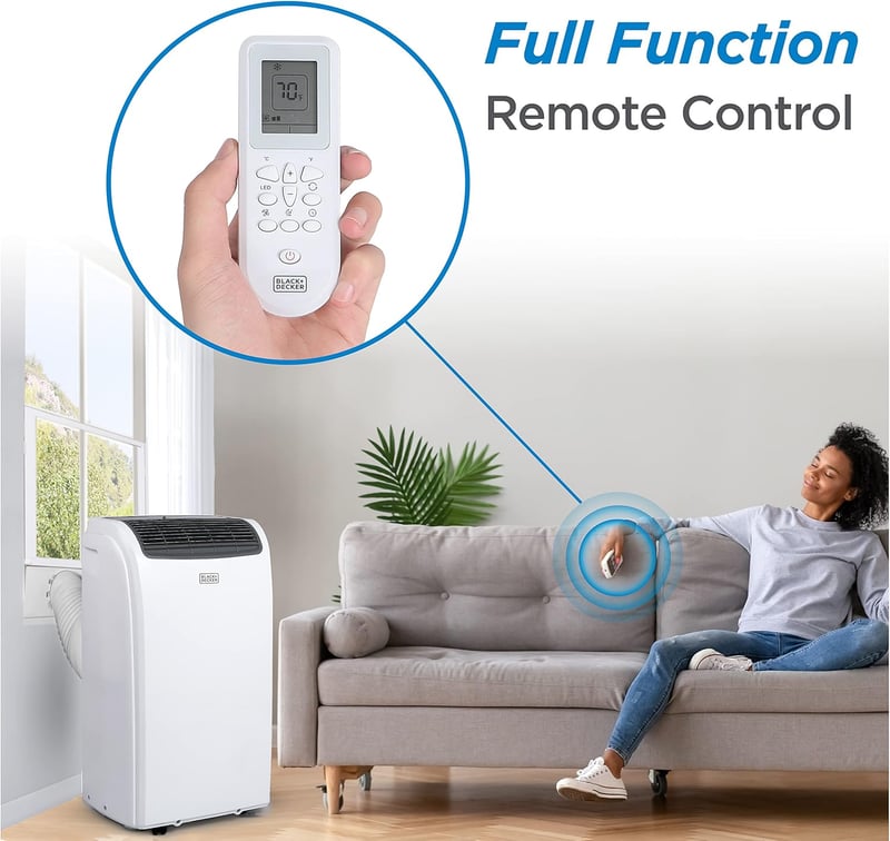 BLACK+DECKER 8,000 BTU Portable Air Conditioner with Remote