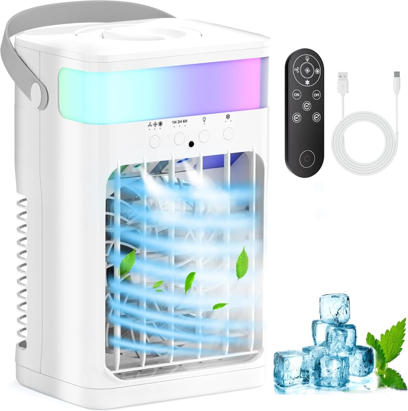 Portable Air Conditioner with 1500ML Tank & 3 Wind Speeds