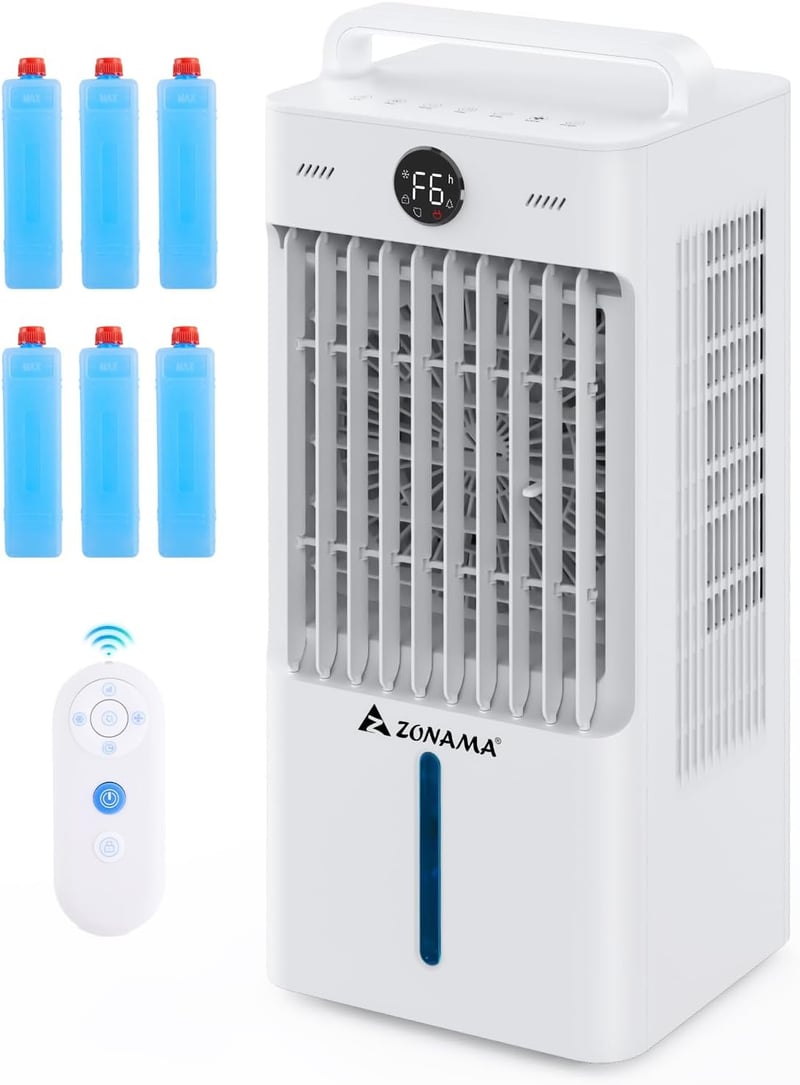 3-in-1 Portable Evaporative Air Cooler with Remote & Timer
