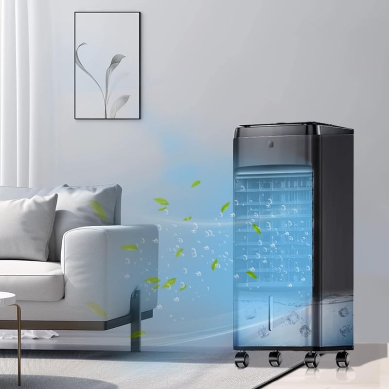 Portable 3-in-1 Evaporative Air Cooler with Remote & Timer
