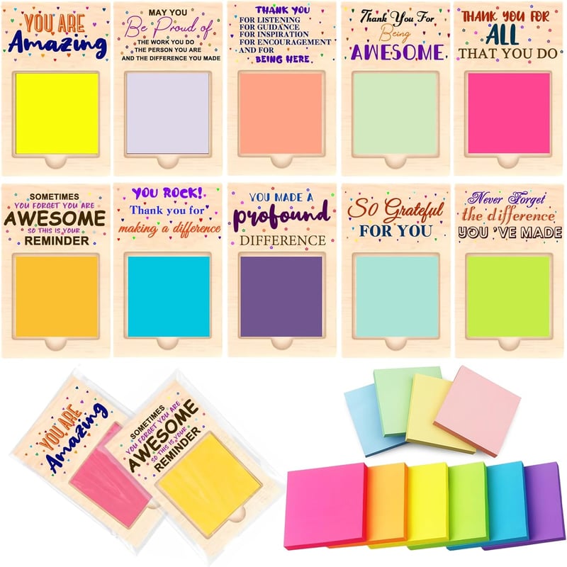 Employee Appreciation Sticky Note Holders – 30pcs Inspirational Gifts