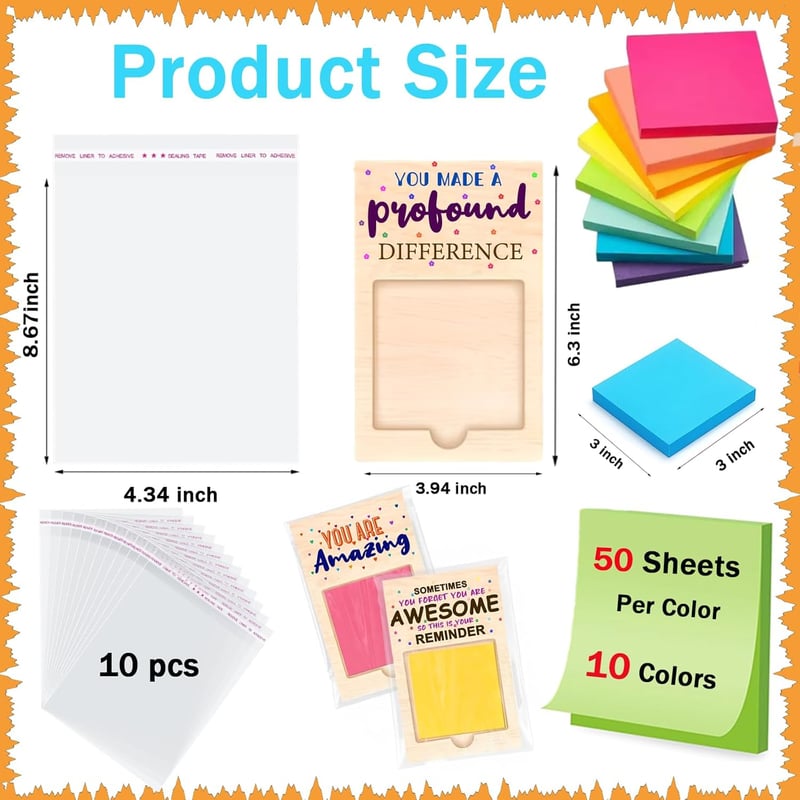 Employee Appreciation Sticky Note Holders – 30pcs Inspirational Gifts
