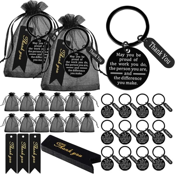 Employee Appreciation Gift Set - 72 Pcs Thank You Bags & Cards