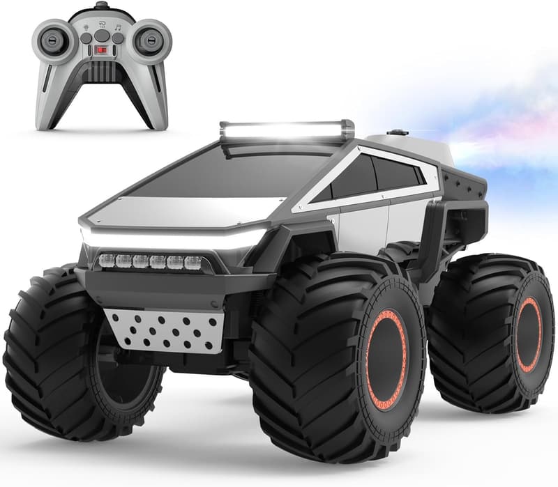 Remote Control Cybertruck Toy with Lights for Kids 6+