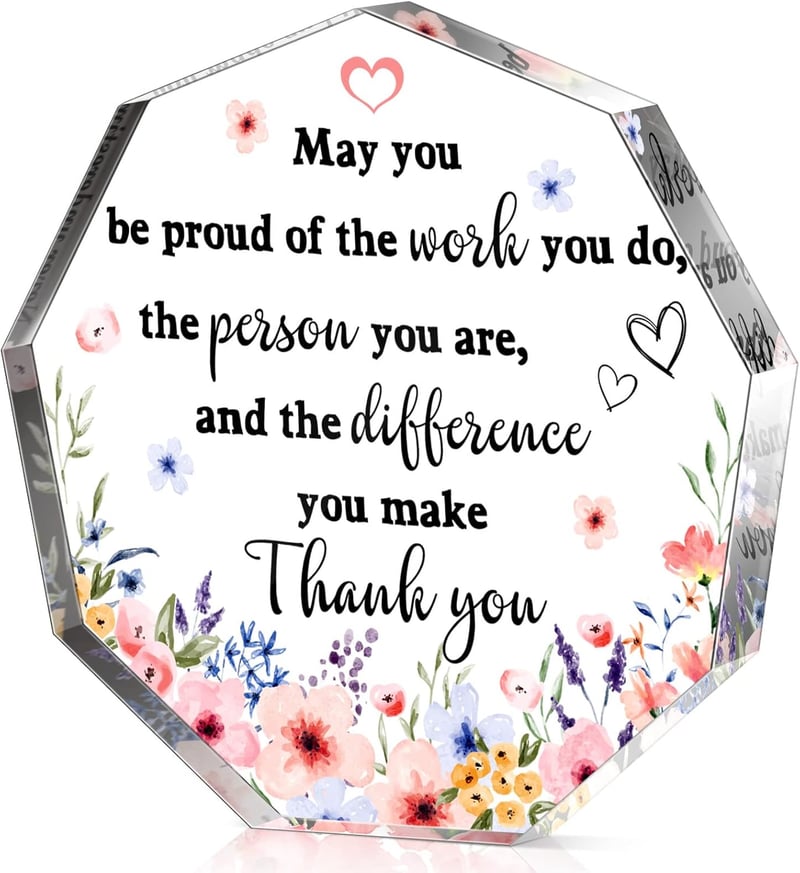 Graduation Farewell Desk Decor Gifts for Women with Inspirational Quotes