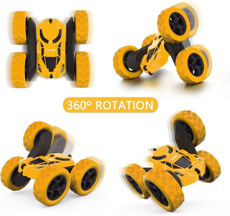 Remote Control Car 4WD Stunt Racer with LED Headlights
