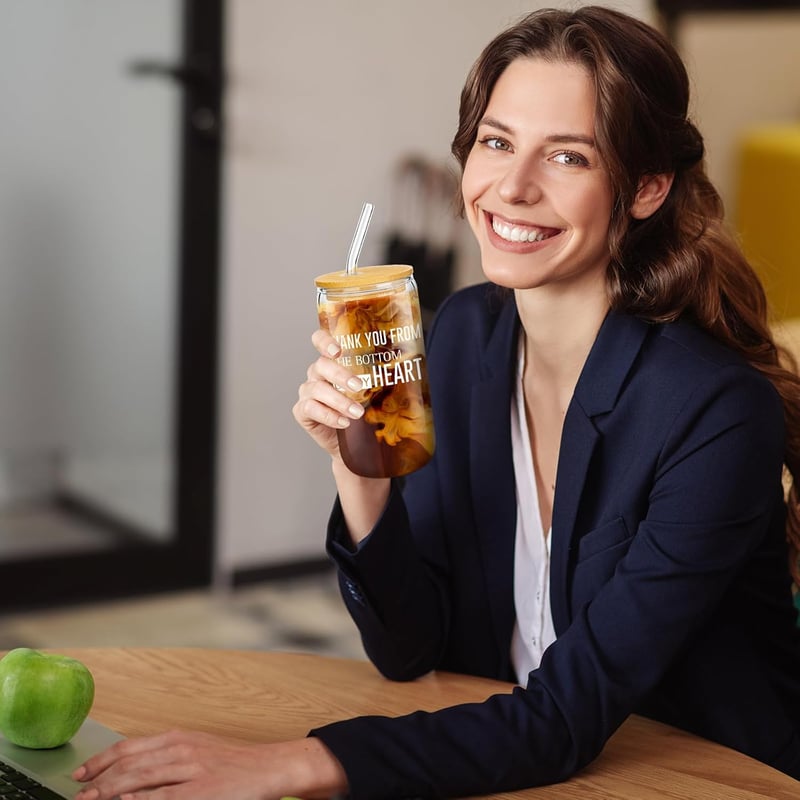 Employee Appreciation Gifts: 16 oz Can Shaped Glass Set