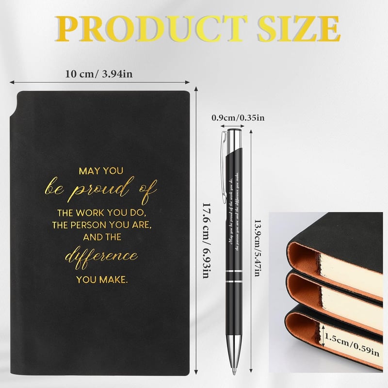 Employee Appreciation Gift Set - 40 Inspirational Notebooks & Pens