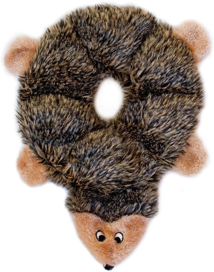 Hedgehog Unstuffed Plush Dog Toy - Squeaky for All Sizes