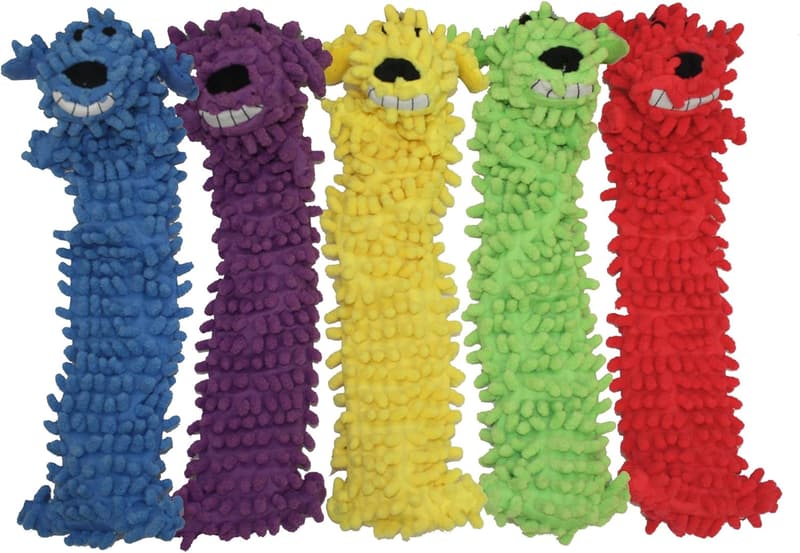 18-Inch Floppy Loofa Dog Toy - No Stuffing, Assorted Colors