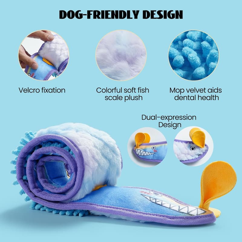Durable Crinkle Dog Squeaky Toy for Small to Large Dogs
