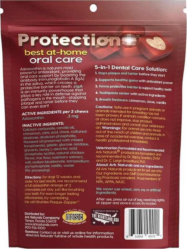 Brushless Dog Toothpaste Chews for Mini Breeds, 4 oz Bag