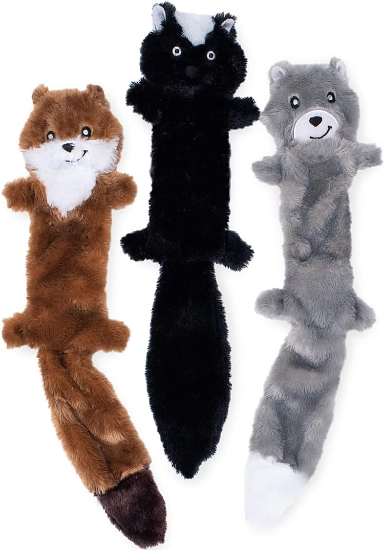 Squeaky Plush Dog Toy Pack for Medium and Large Dogs