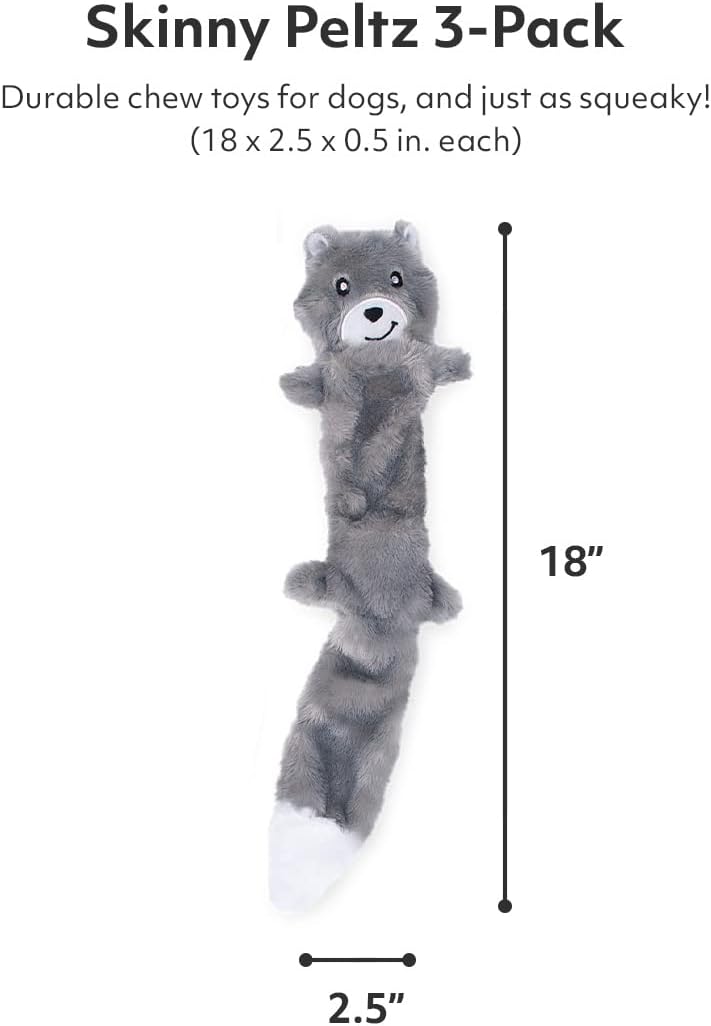 Squeaky Plush Dog Toy Pack for Medium and Large Dogs