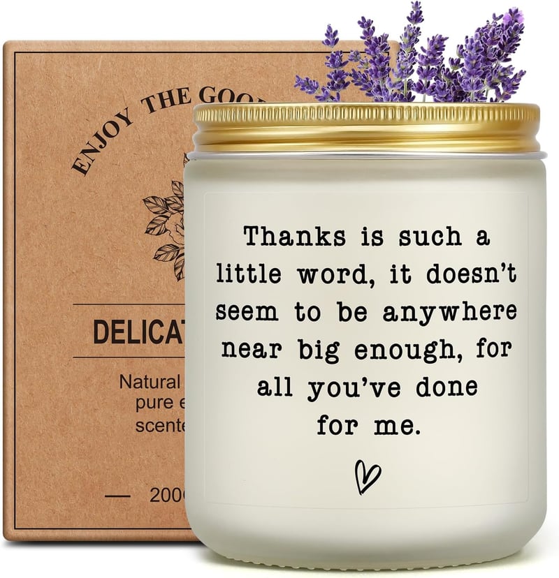 Appreciation Funny Gratitude Candle for Men and Women